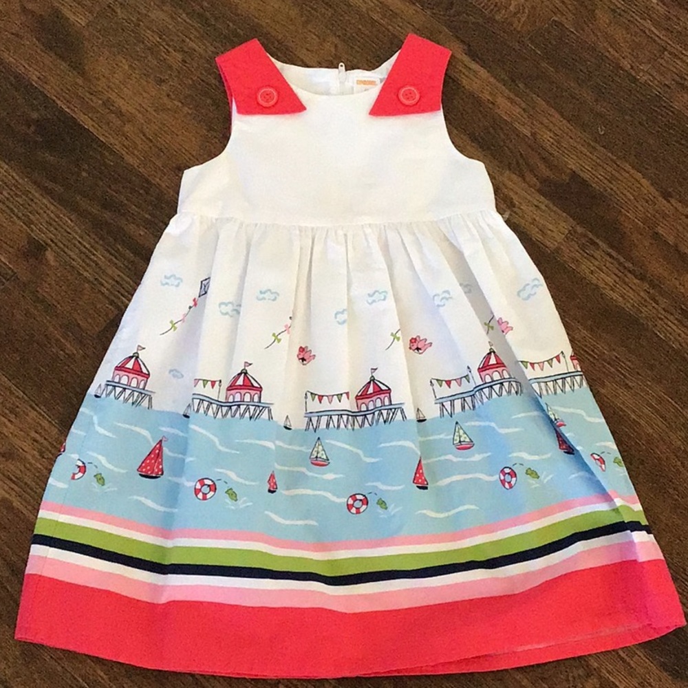 Gymboree 4T Blooming Nautical sailboat girls dress